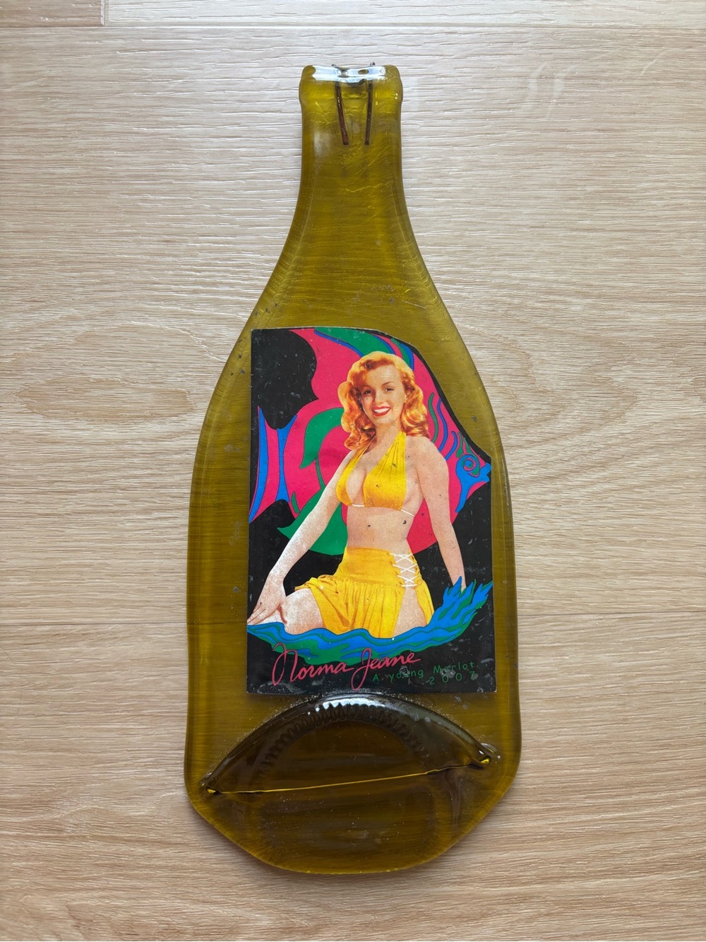 Norma Jeane Yellow Glass cheese and snack tray